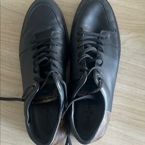 Louis Vuitton Black Leather Sneakers for Men